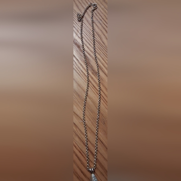 RARE Signed Vintage 70s Hattie Carnegie Gold Tone & Rhinestone Necklace Jewelry - Picture 3 of 5